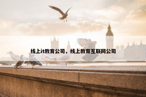 线上it教育公司，线上教育互联网公司
