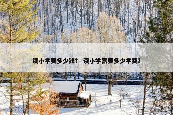 读小学要多少钱？ 读小学需要多少学费？