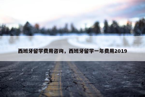 西班牙留学费用咨询，西班牙留学一年费用2019