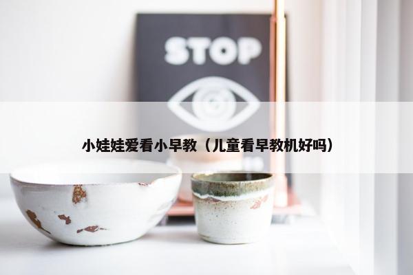 小娃娃爱看小早教（儿童看早教机好吗）