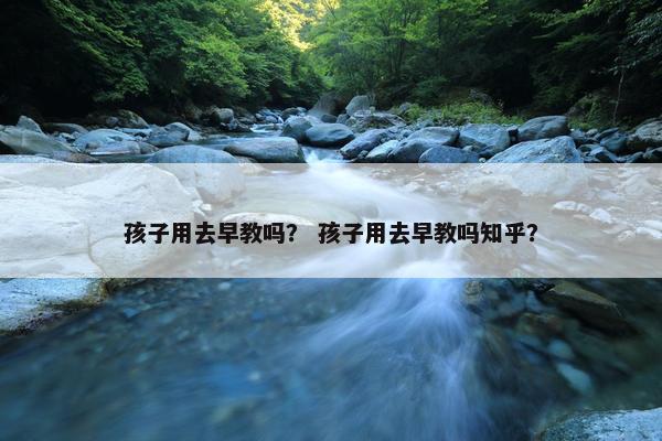 孩子用去早教吗？ 孩子用去早教吗知乎？
