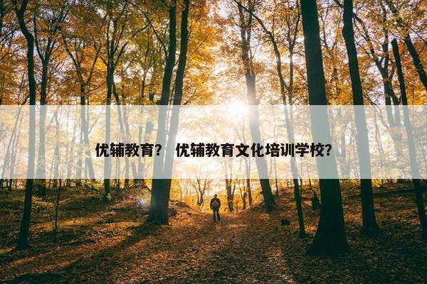 优辅教育？ 优辅教育文化培训学校？