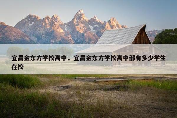 宜昌金东方学校高中，宜昌金东方学校高中部有多少学生在校