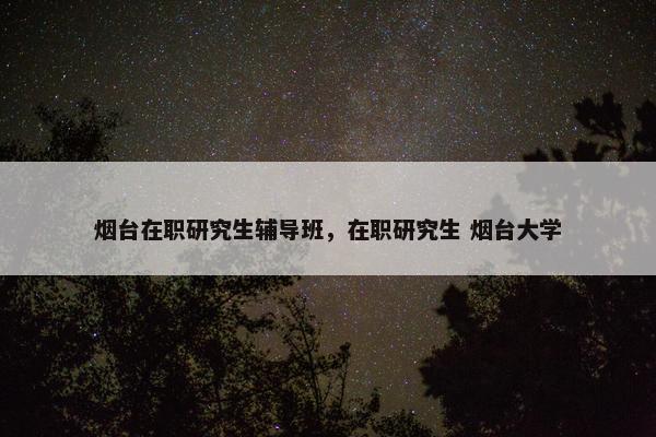 烟台在职研究生辅导班，在职研究生 烟台大学