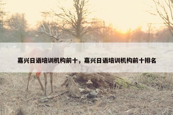 嘉兴日语培训机构前十，嘉兴日语培训机构前十排名