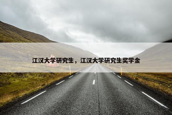 江汉大学研究生，江汉大学研究生奖学金