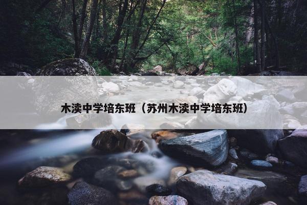 木渎中学培东班（苏州木渎中学培东班）