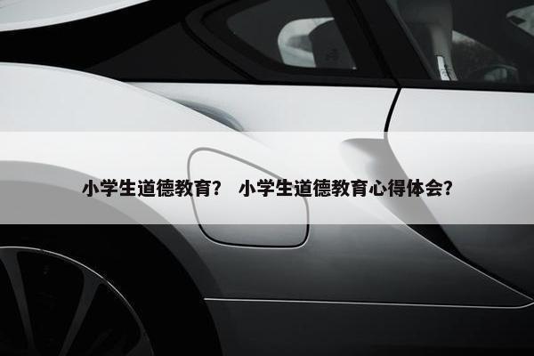 小学生道德教育？ 小学生道德教育心得体会？