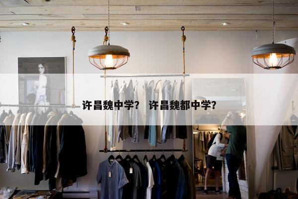 许昌魏中学？ 许昌魏都中学？