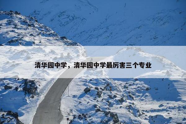 清华园中学，清华园中学最厉害三个专业