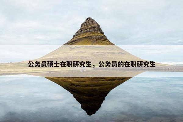 公务员硕士在职研究生，公务员的在职研究生