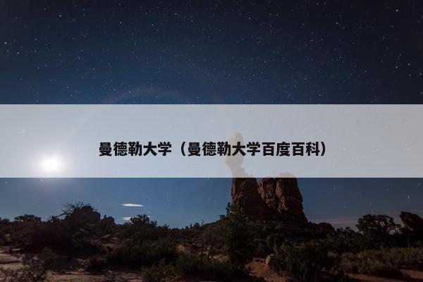 曼德勒大学（曼德勒大学百度百科）