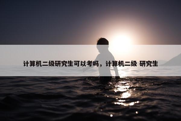 计算机二级研究生可以考吗，计算机二级 研究生