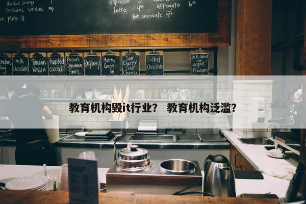 教育机构毁it行业？ 教育机构泛滥？