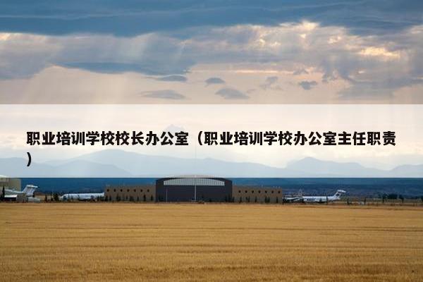 职业培训学校校长办公室（职业培训学校办公室主任职责）