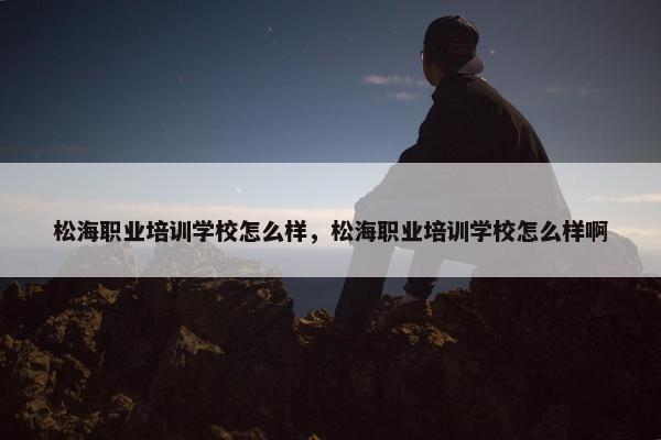 松海职业培训学校怎么样，松海职业培训学校怎么样啊