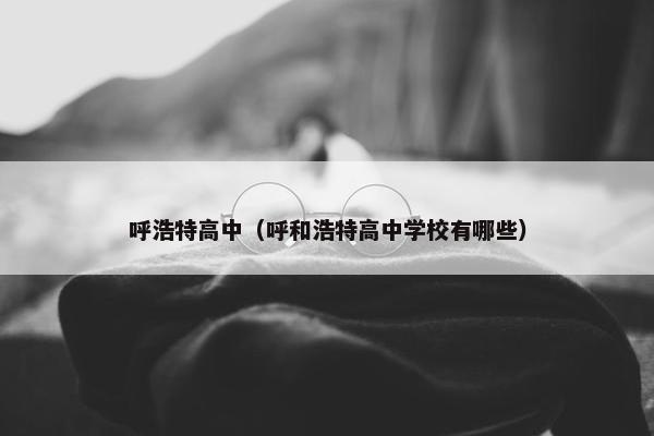 呼浩特高中（呼和浩特高中学校有哪些）