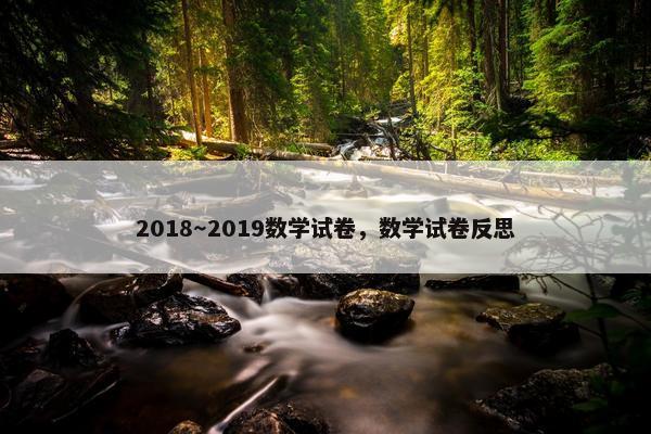 2018～2019数学试卷，数学试卷反思
