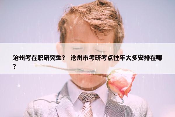 沧州考在职研究生？ 沧州市考研考点往年大多安排在哪？