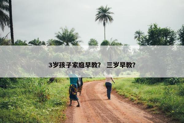 3岁孩子家庭早教？ 三岁早教？