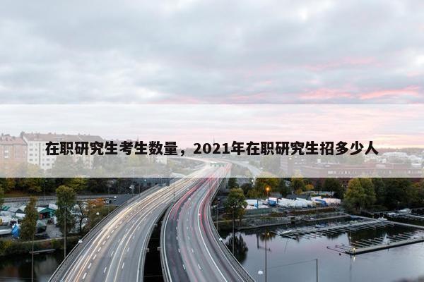 在职研究生考生数量，2021年在职研究生招多少人