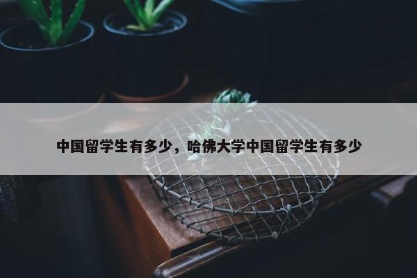中国留学生有多少，哈佛大学中国留学生有多少