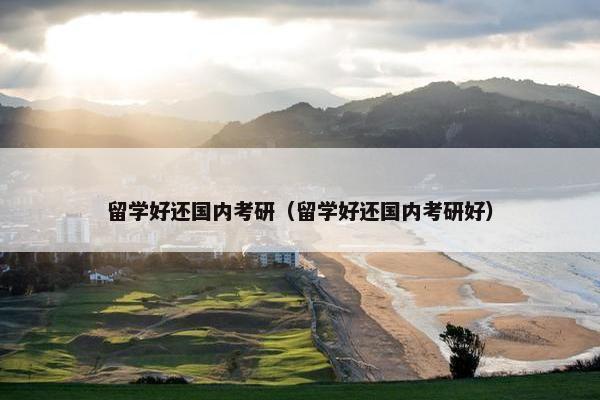 留学好还国内考研（留学好还国内考研好）