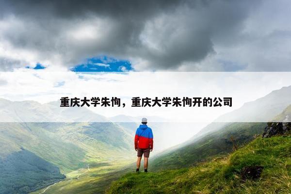 重庆大学朱恂，重庆大学朱恂开的公司