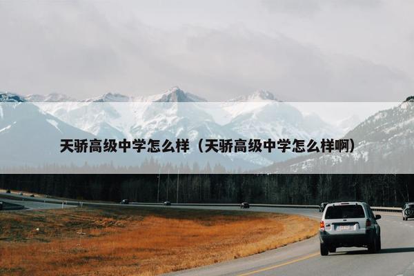 天骄高级中学怎么样（天骄高级中学怎么样啊）