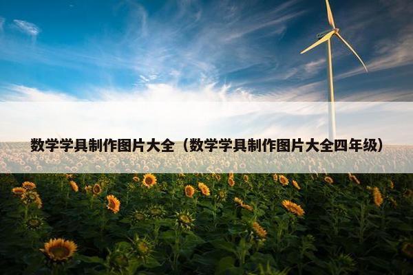 数学学具制作图片大全（数学学具制作图片大全四年级）