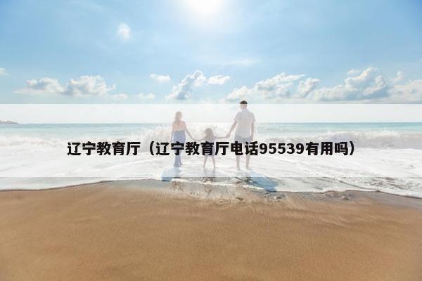辽宁教育厅（辽宁教育厅电话95539有用吗）
