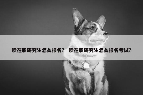 读在职研究生怎么报名？ 读在职研究生怎么报名考试？