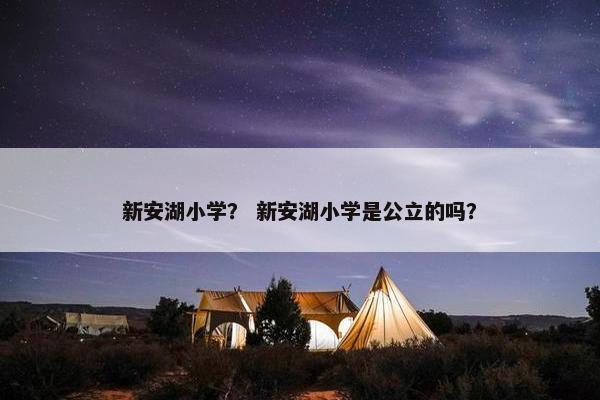新安湖小学？ 新安湖小学是公立的吗？