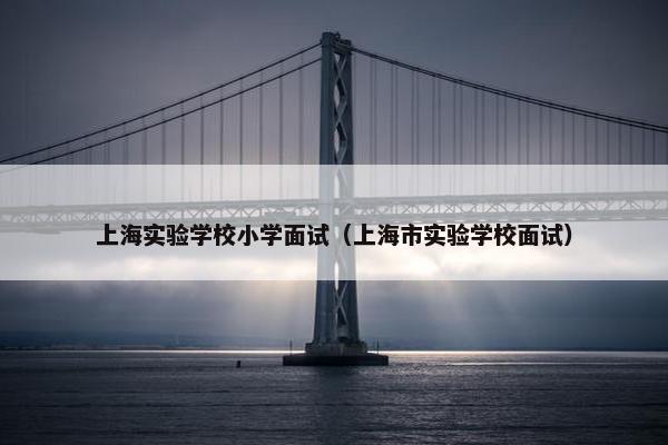上海实验学校小学面试（上海市实验学校面试）