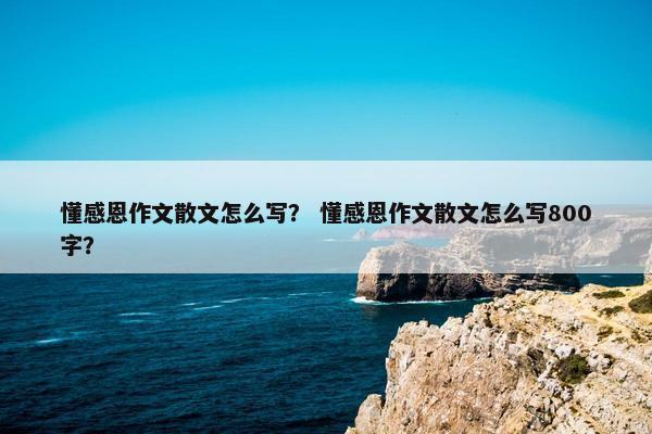 懂感恩作文散文怎么写？ 懂感恩作文散文怎么写800字？