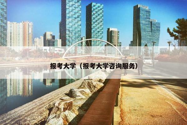 报考大学（报考大学咨询服务）