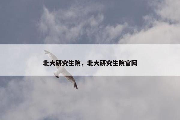 北大研究生院，北大研究生院官网