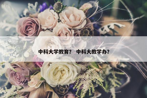 中科大学教育？ 中科大教学办？
