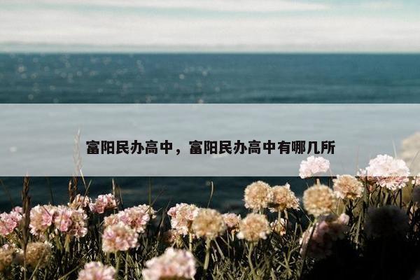 富阳民办高中，富阳民办高中有哪几所