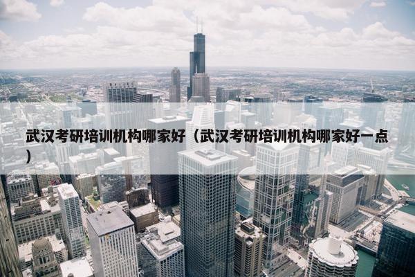 武汉考研培训机构哪家好（武汉考研培训机构哪家好一点）