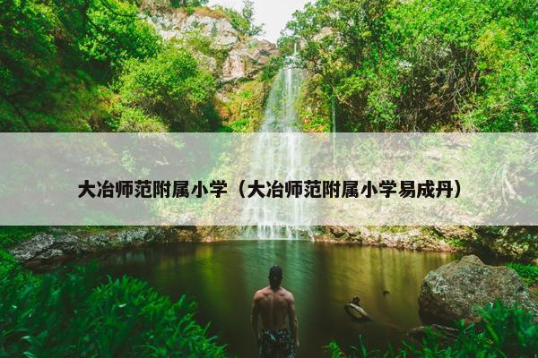 大冶师范附属小学（大冶师范附属小学易成丹）