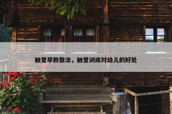 触觉早教做法，触觉训练对幼儿的好处