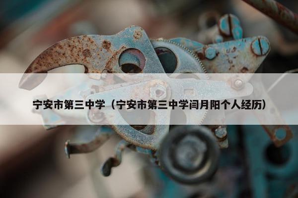宁安市第三中学（宁安市第三中学闫月阳个人经历）