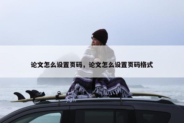 论文怎么设置页码，论文怎么设置页码格式