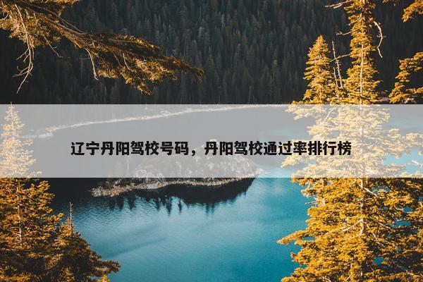辽宁丹阳驾校号码，丹阳驾校通过率排行榜