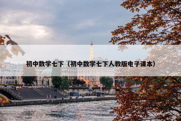初中数学七下（初中数学七下人教版电子课本）