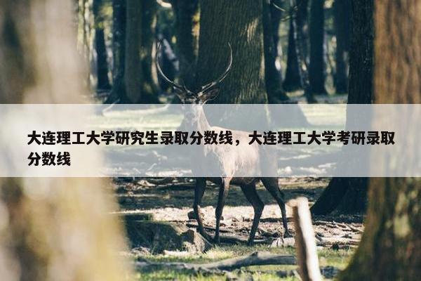 大连理工大学研究生录取分数线，大连理工大学考研录取分数线