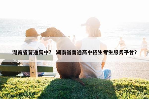 湖南省普通高中？ 湖南省普通高中招生考生服务平台？