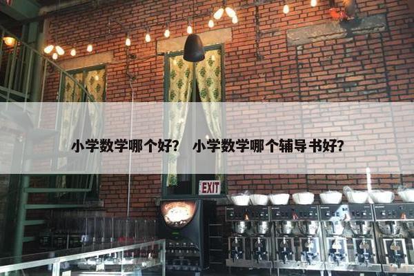 小学数学哪个好？ 小学数学哪个辅导书好？