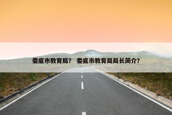 娄底市教育局？ 娄底市教育局局长简介？